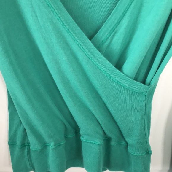 Green Splendid Wrap Top - Picture 3 of 5
